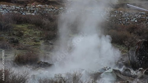 Wallpaper Mural Explosion Breaks a Rock into many tiny parts by the help mechanism to remove the unbounded part of rock from the mountain. High quality Full HD footage Torontodigital.ca