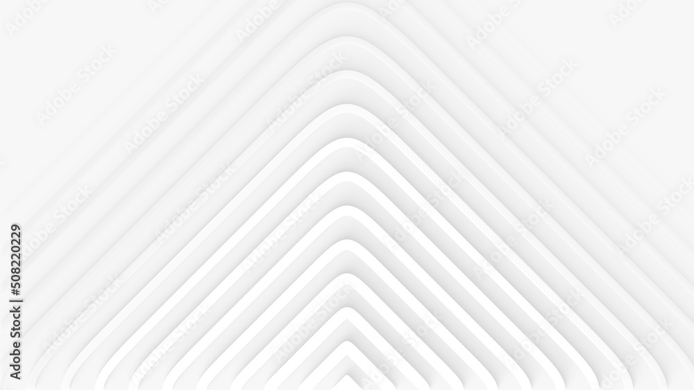White lines point up with shadows on white background. Modern digital abstract geometric outline pattern background. 3D render White lines point up with shadows on white background. Modern digital abstract geometric outline pattern background. 3D render