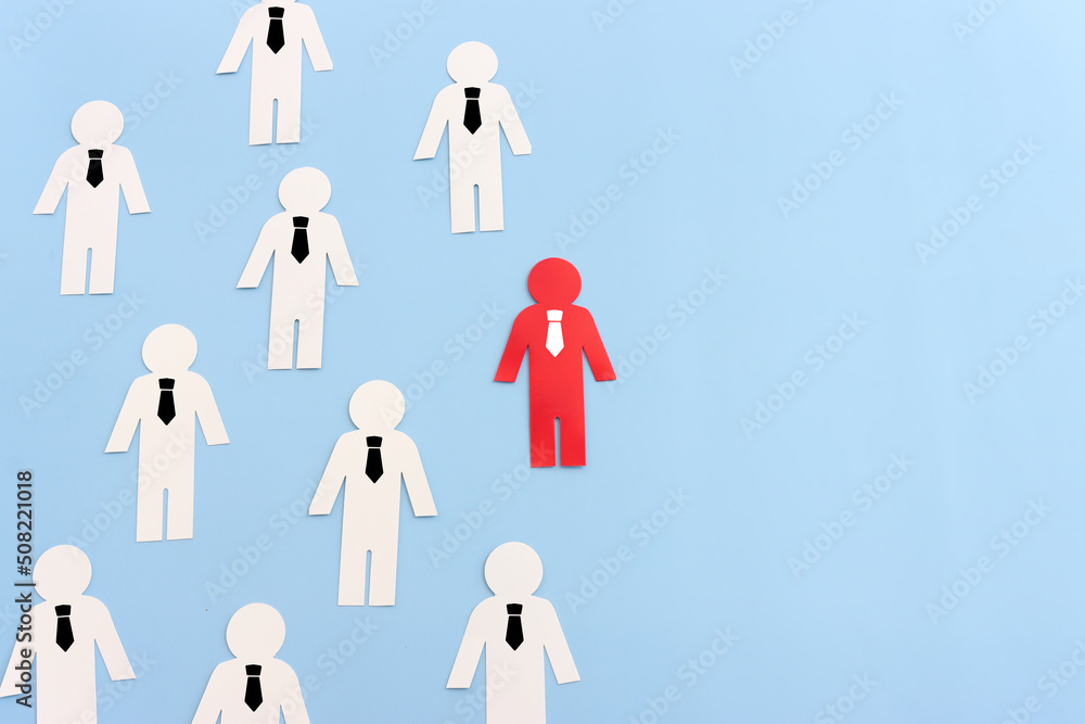 business concept image of people figures, human resources and management concept business concept image of people figures, human resources and management concept
