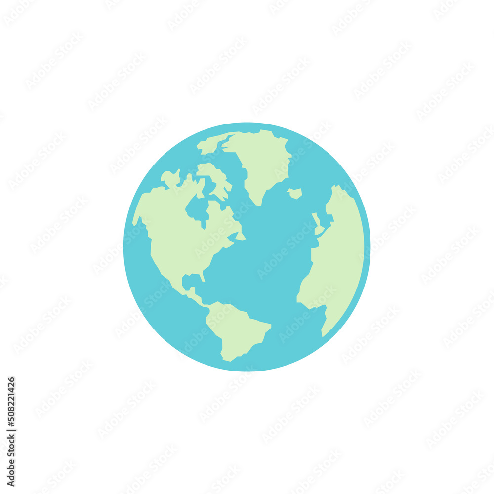 Earth icon vector.