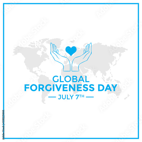 Global Forgiveness Day greetings vector.