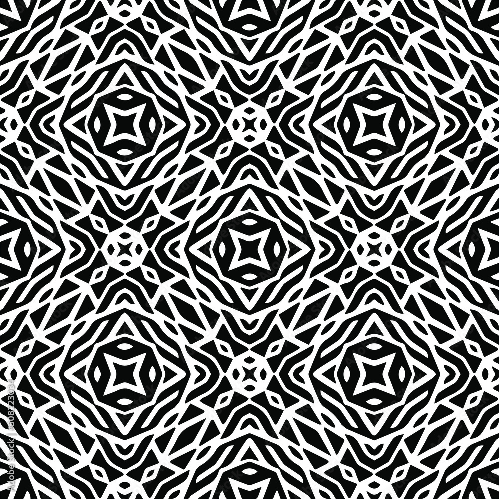 Abstract background with black and white pattern. Unique geometric vector swatch. Perfect for site backdrop, wrapping paper, wallpaper, textile and surface design. Abstract background with black and white pattern. Unique geometric vector swatch. Perfect for site backdrop, wrapping paper, wallpaper, textile and surface design.