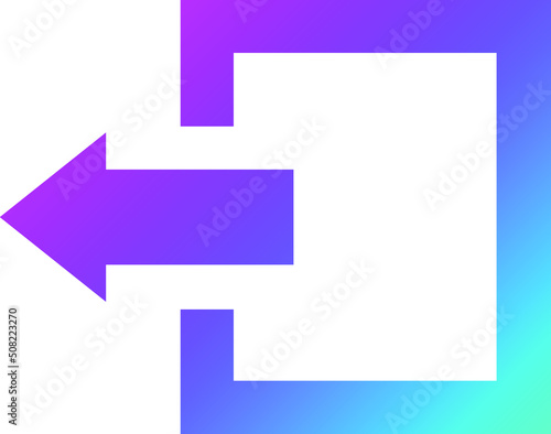 Log out Vector Icon Design Illustration