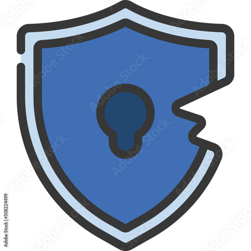 Broken Shield Icon