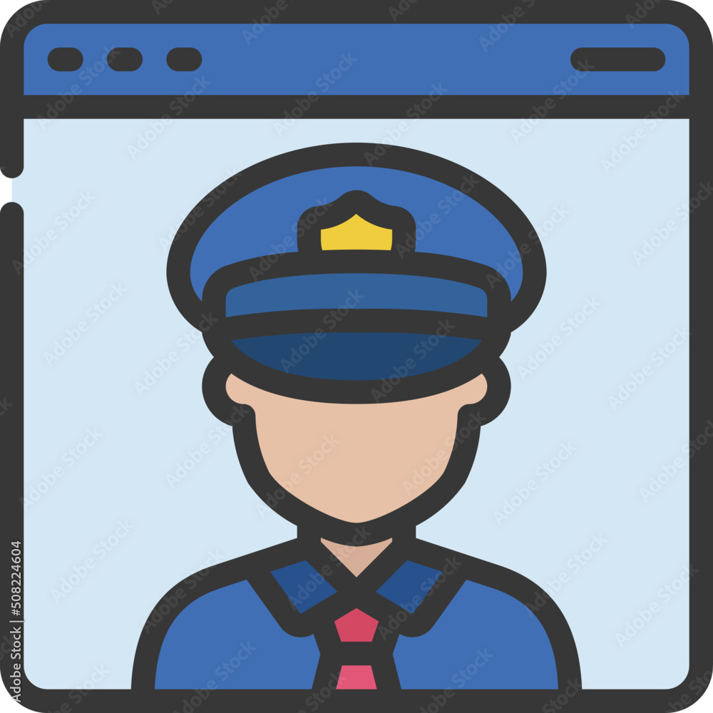 Website Police Icon Website Police Icon