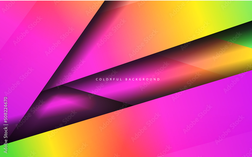 Abstract gradient overlap layer colorful background