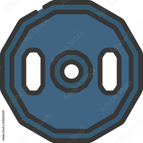 Hex Weight Plate Icon