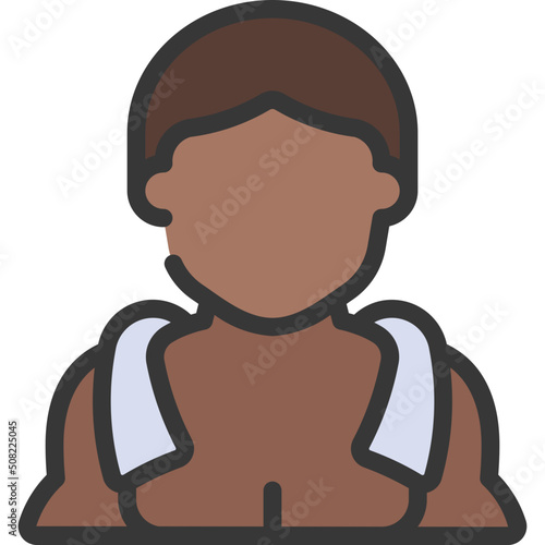 Gym Man Towel Icon