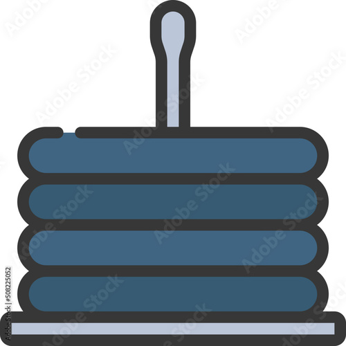 Weight Plate Stack Icon