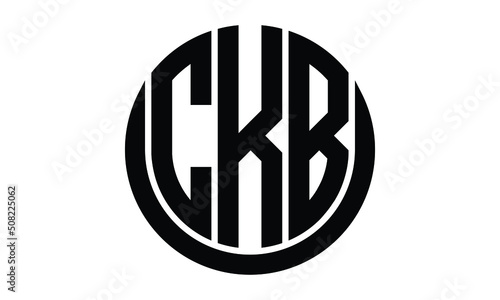 CKB shield with round shape logo design vector template | monogram logo | abstract logo | wordmark logo | lettermark logo | business logo | brand logo | flat logo. photo