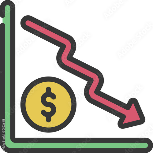 Financial Crash Icon