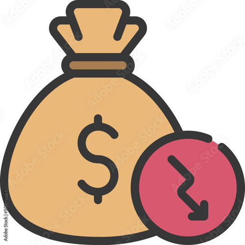 Money Decrease Icon