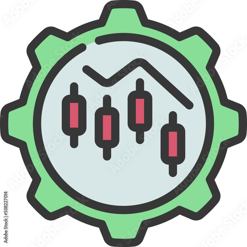 Stock Market Crash Management Icon