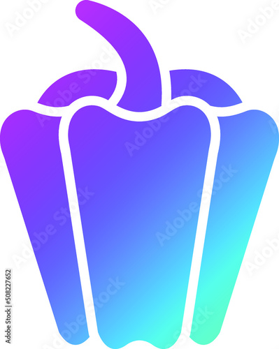 Capsicum Vector Icon Design Illustration