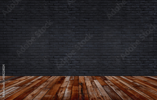 black brick plaster pattern background