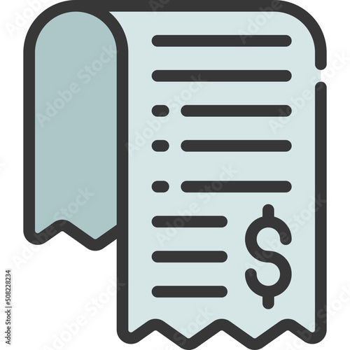 Folded Receipt Icon