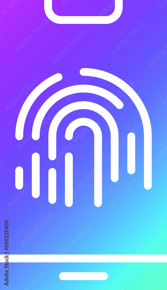 Fingerprint Vector Icon Design Illustration Fingerprint Vector Icon Design Illustration