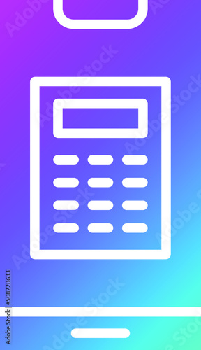 Calculator Vector Icon Design Illustration