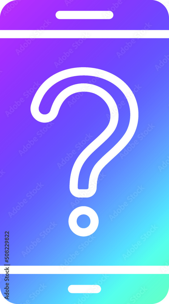 Online Question Vector Icon Design Illustration