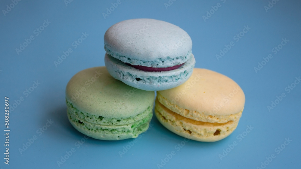 colorful macaroons. fresh traditional pastries colorful macaroons. fresh traditional pastries