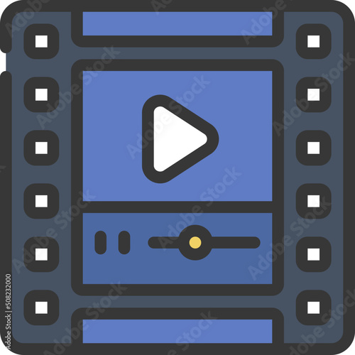 Video Film Strip Icon
