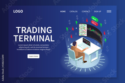 Trading Isometric Page Design