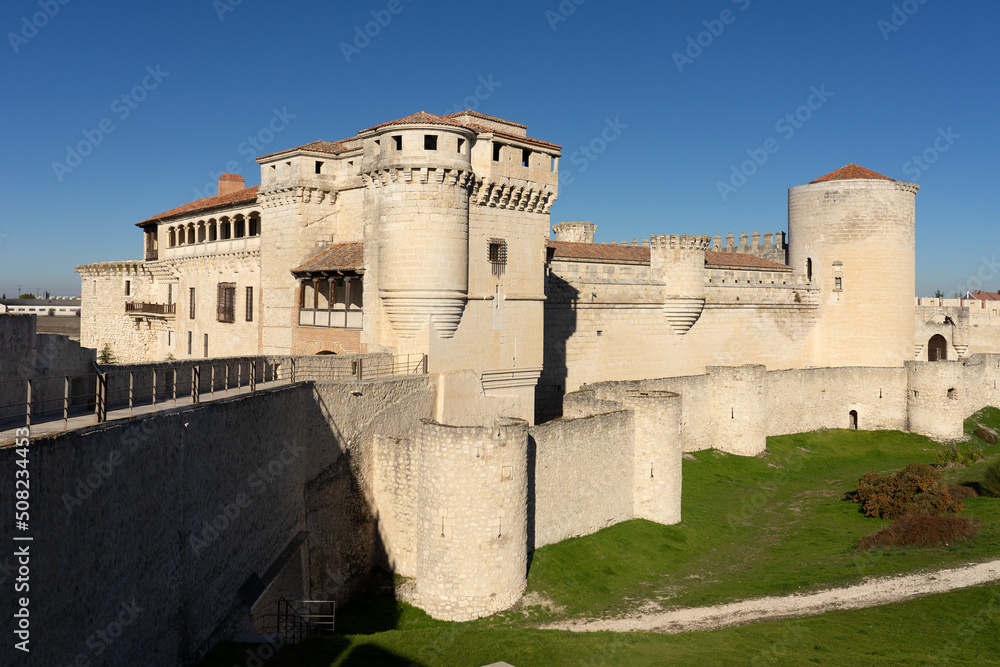 Castle of Cuellar in a sunny day. Segovia, Castilla y León, Spain