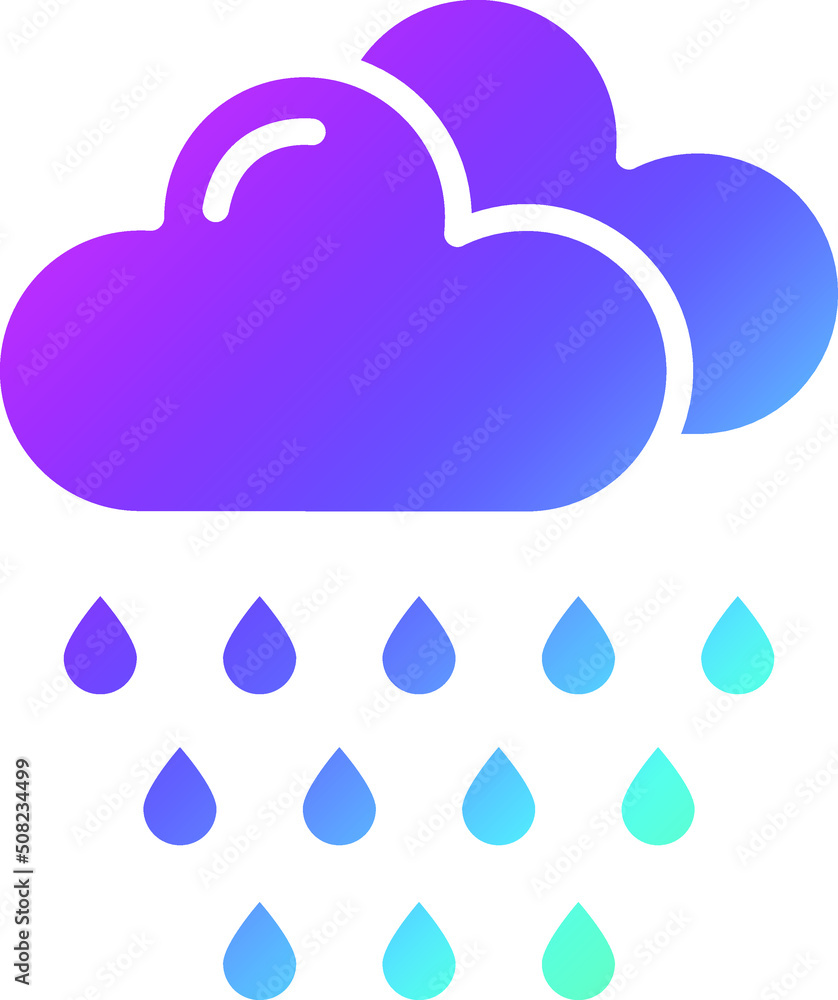 Rain Vector Icon Design Illustration Rain Vector Icon Design Illustration