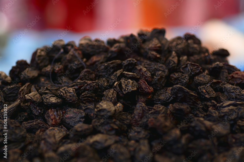Dried fresh organic, antioxidant mountain black plum sold in the market Dried fresh organic, antioxidant mountain black plum sold in the market