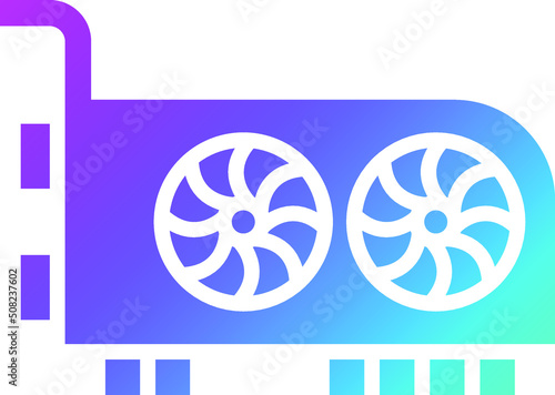 Video Card Vector Icon Design Illustration