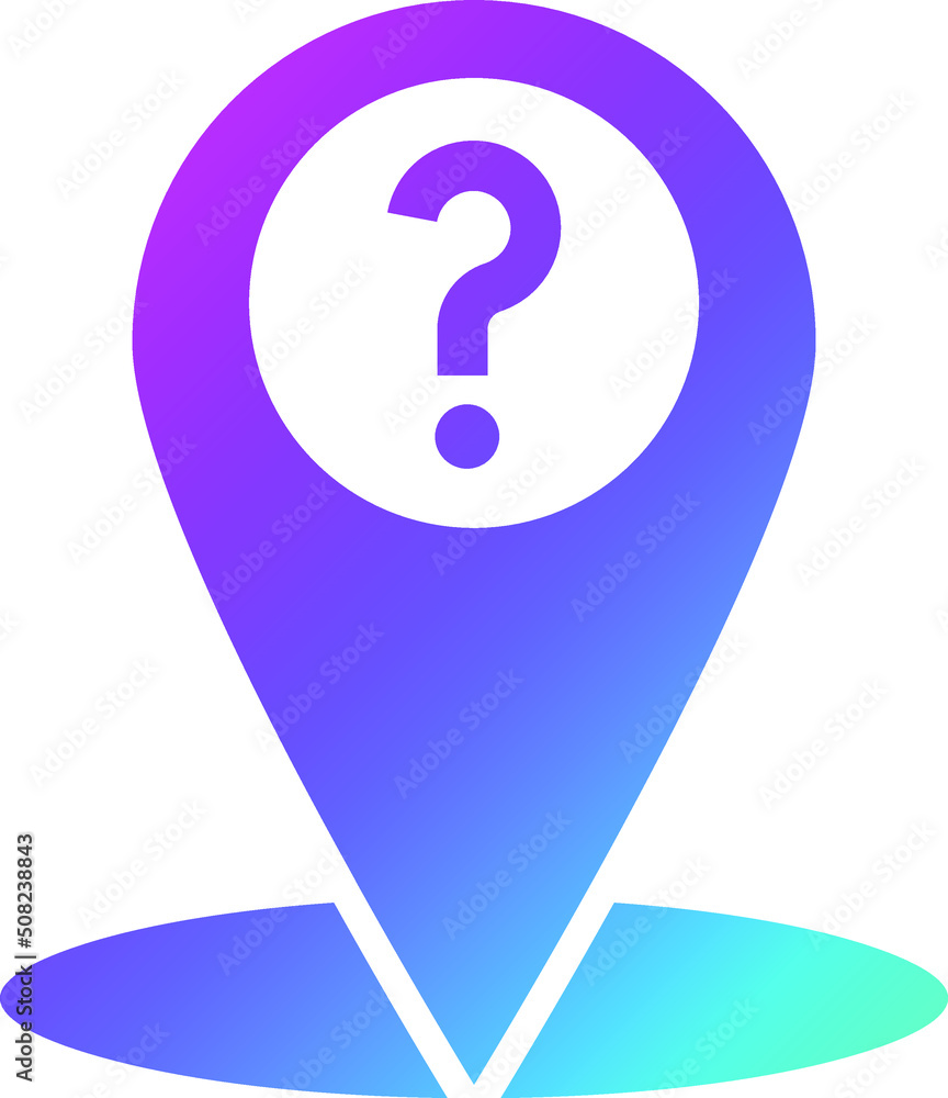 Location Question Vector Icon Design Illustration Location Question Vector Icon Design Illustration