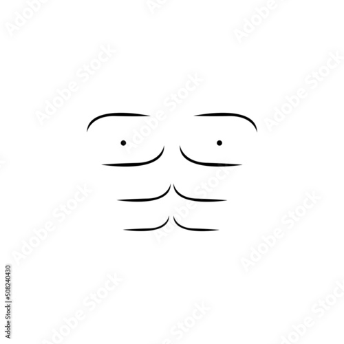 Six pack icon logo free vector