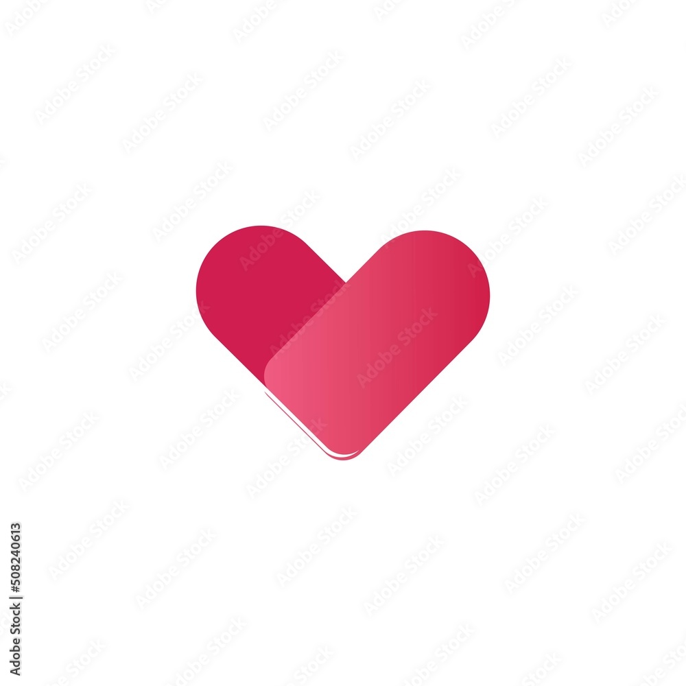 Heart, love icon logo free vector Heart, love icon logo free vector