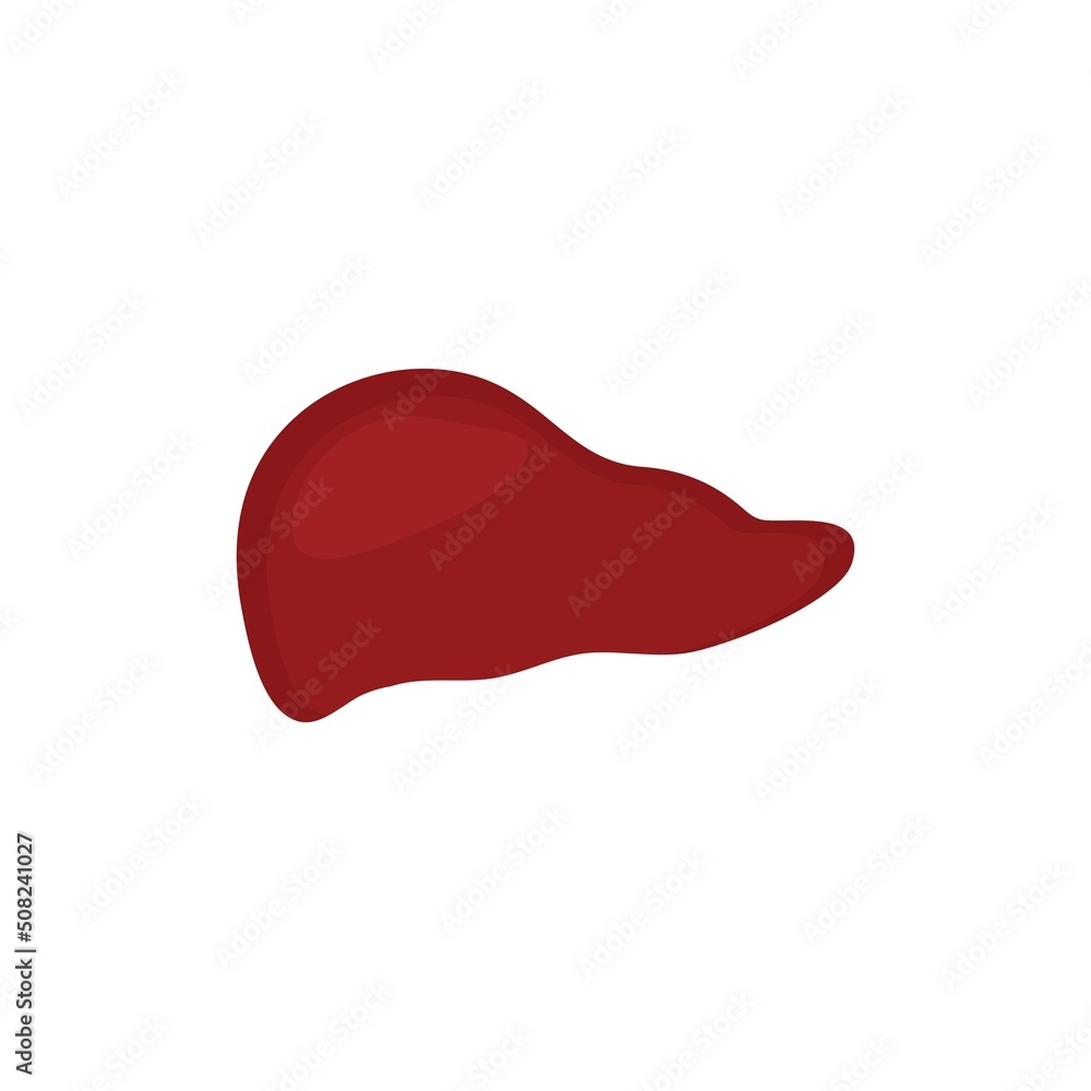 Human liver icon logo free vector Stock Vector | Adobe Stock