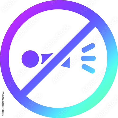 No horn Vector Icon Design Illustration