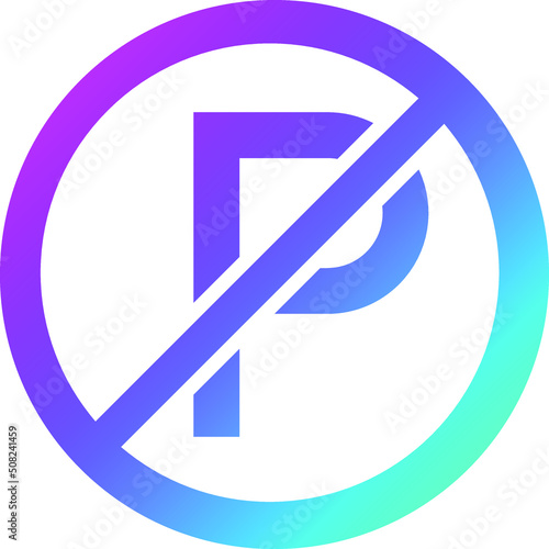 Free Download No parking Vector Icon Design Illustration - GFXLoad