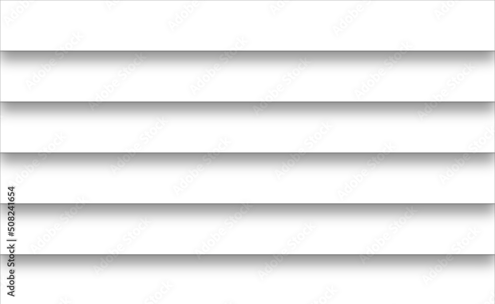 Fondo de persiana y capas blancas con sombra. Fondo de persiana y capas blancas con sombra.