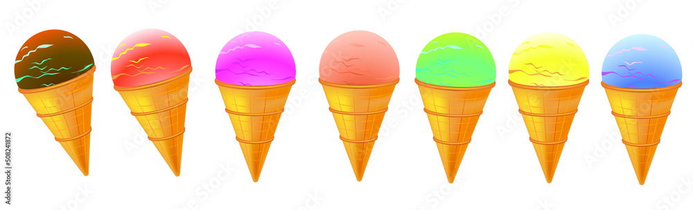 A set of delicious ice cream. Vector illustration on a white background.
Design, postcard. A set of delicious ice cream. Vector illustration on a white background.
Design, postcard.