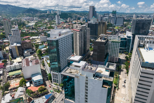 Cebu City, Philippines - Hi-rise buildings along Archbishop Reyes Avenue.