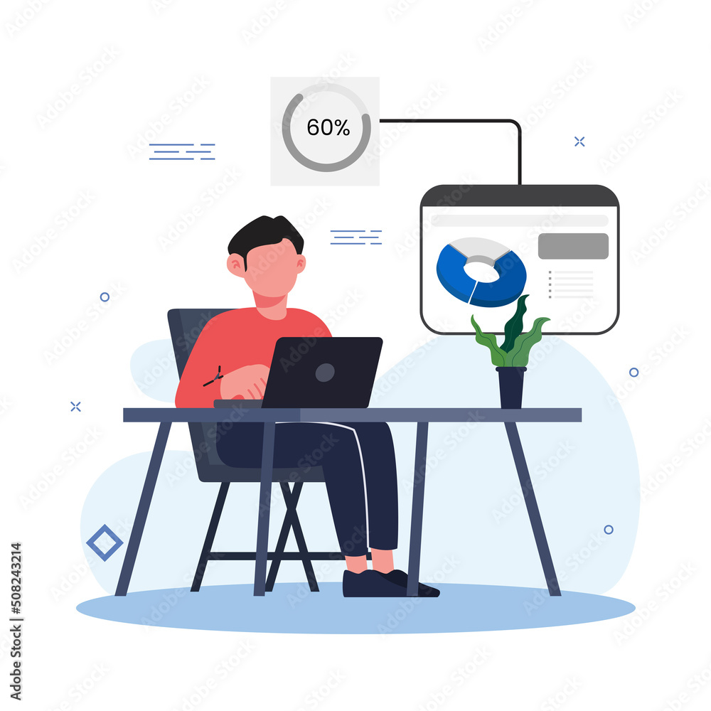 People concept. Vector illustration of email marketing, newsletter, online advertising for graphic and web design, business presentation and marketing material.