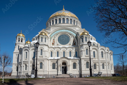 The Naval cathedral of Saint Nicholas in Kronstadt  © gusenych