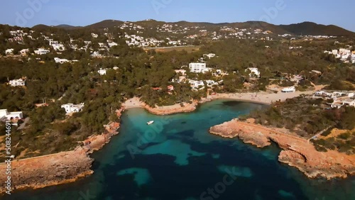 Cala Gracio and Cala Gracioneta beaches in Ibiza, Spain photo