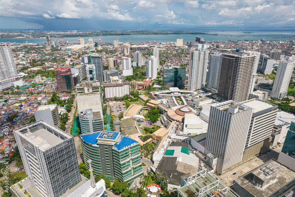 Cebu City, Philippines Aerial of Ayala Center Cebu and Cebu Business