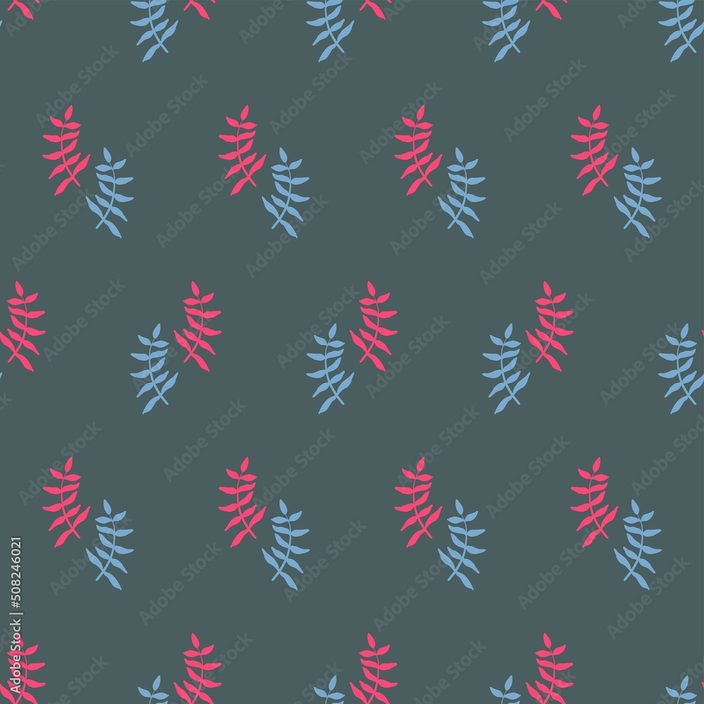 Floral abstract pattern. Bright pink plants on a pattern for wallpapers, textiles, fabrics. Floral abstract pattern. Bright pink plants on a pattern for wallpapers, textiles, fabrics.