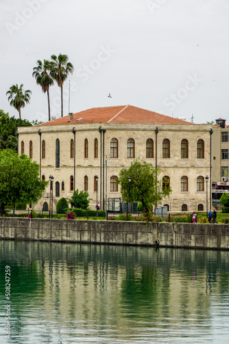 14 May 2022 Adana Turkey. Ataturk mansion by the seyhan river at Adana Turkey