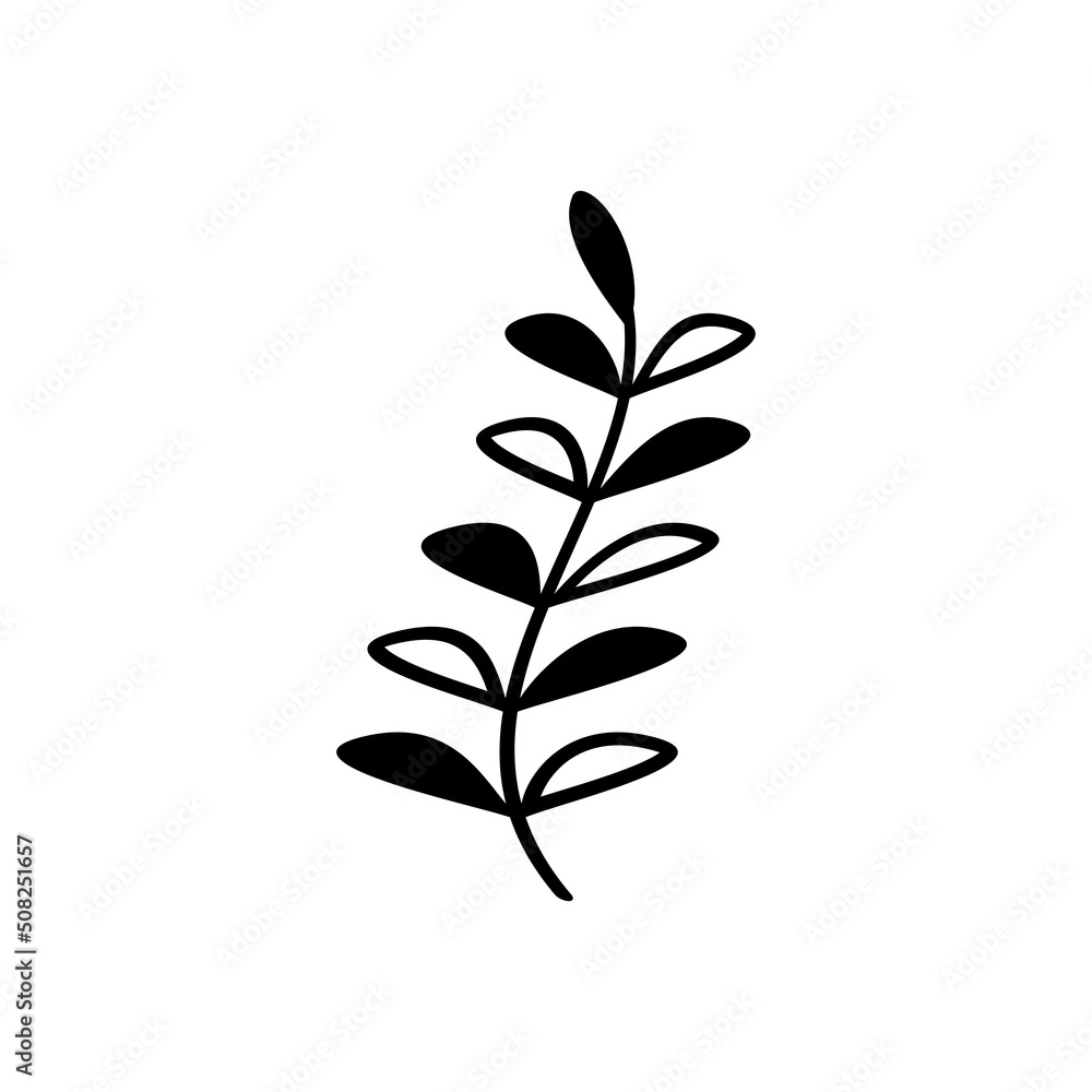 leaf branch graphic design vector