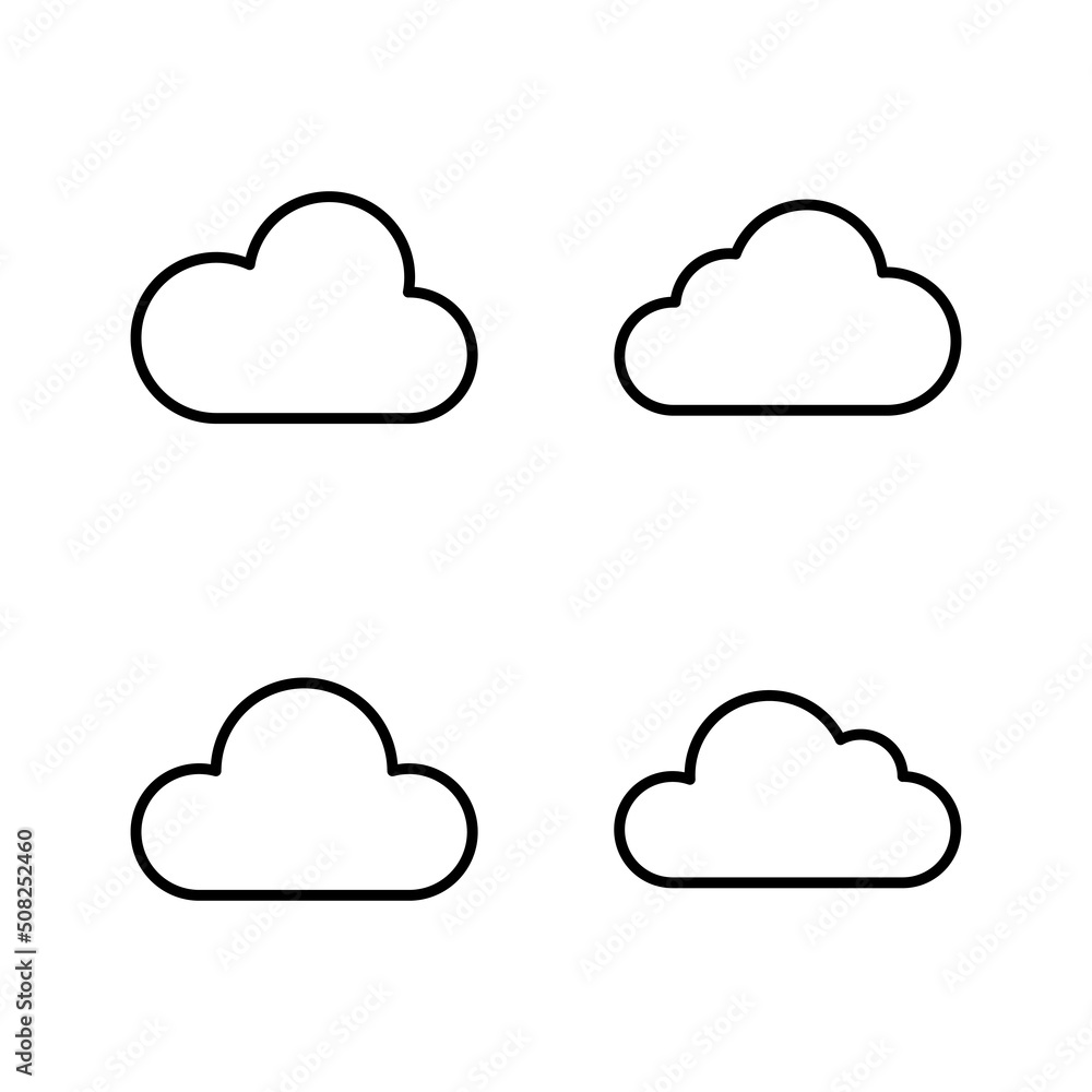 Cloud icon vector. cloud sign and symbol Cloud icon vector. cloud sign and symbol