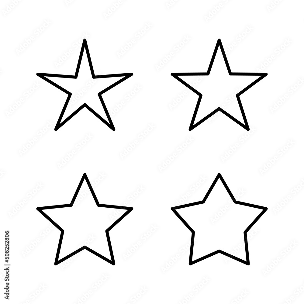 Star icon vector. rating sign and symbol. favourite star icon Star icon vector. rating sign and symbol. favourite star icon