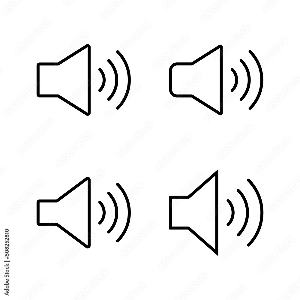 Speaker icon vector. volume sign and symbol. loudspeaker icon. sound symbol Speaker icon vector. volume sign and symbol. loudspeaker icon. sound symbol