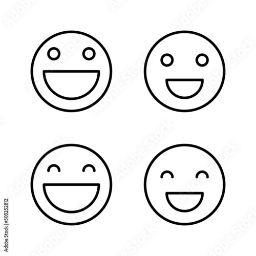 Smile icon vector. smile emoticon icon. feedback sign and symbol